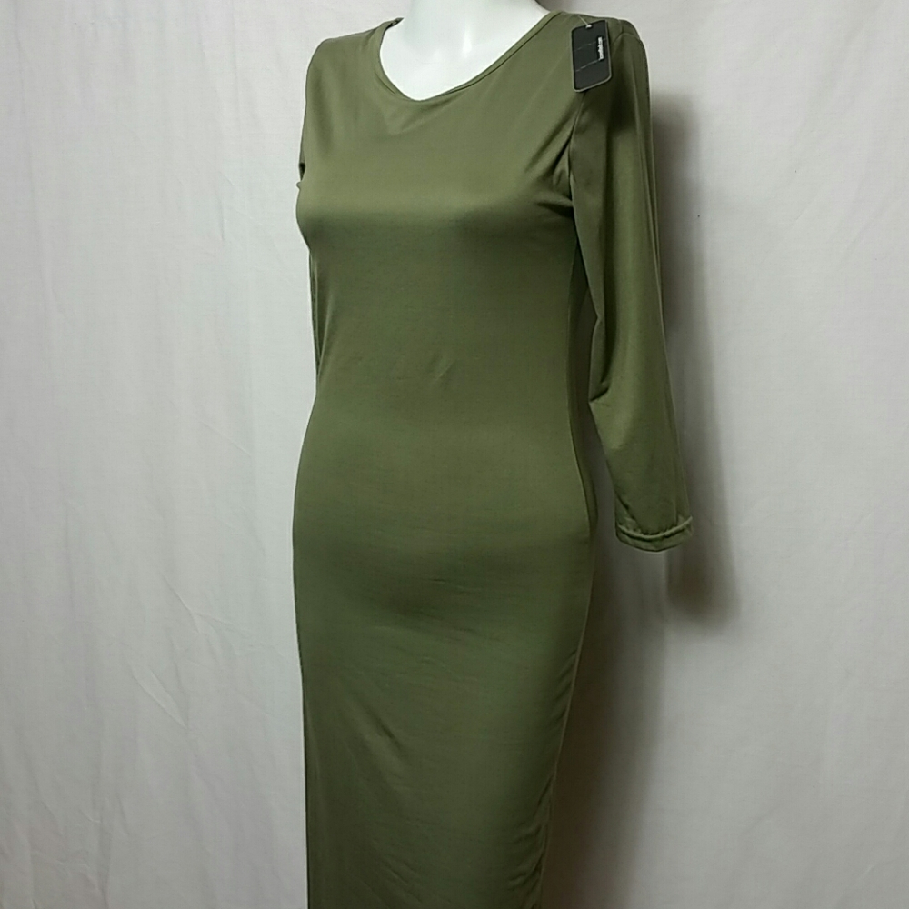 Icono flash New Large 3/4 Sleeve  Shirt dress